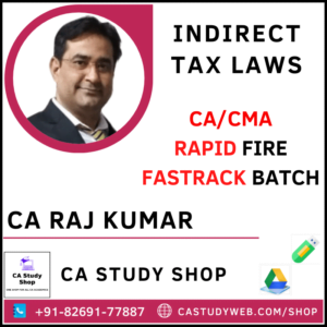 CA Raj Kumar Pendrive Classes Final IDT Fastrack