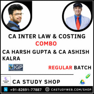 Inter Law Costing Combo by CA Ashish Kalra CA Harsh Gupta