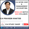 CA Praveen Khatod Pendrive Classes Inter Costing Live Batch