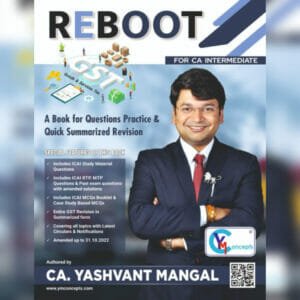 CA Inter GST Reboot Book by CA Yashvant Mangal