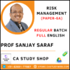 Sanjay Saraf Pendrive Classes Risk Management Full English