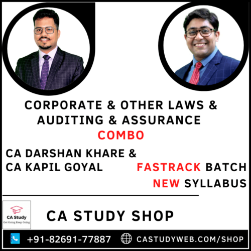 CA Inter Audit Law Fastrack Combo CA Kapil Goyal CA Darshan Khare