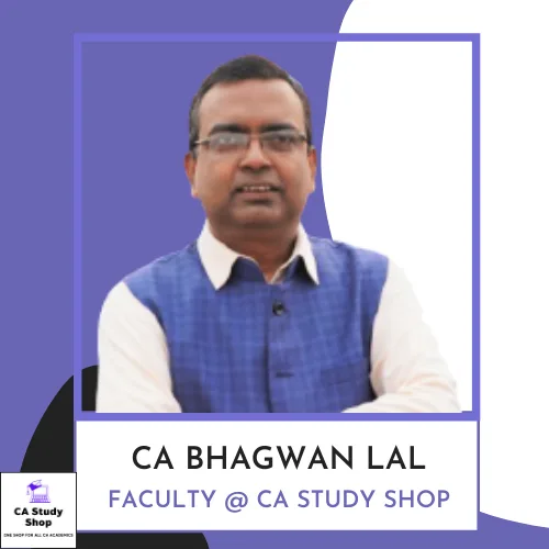 CA Inter FM SM Best Faculties 20 CA Bhagwan Lal