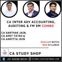 CA Sarthak Jain CA Amit Tated CA Aaditya Jain Adv Acc Audit FM SM Combo