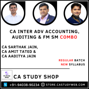 CA Sarthak Jain CA Amit Tated CA Aaditya Jain Adv Acc Audit FM SM Combo