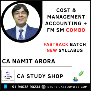 Inter Costing and FM SM Fastrack Combo by CA Namit Arora