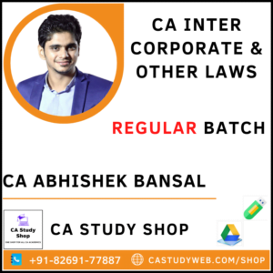 CA Abhishek Bansal Pendrive Classes Inter Law