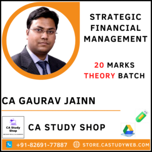 CA Gaurav Jain Pendrive Classes SFM Theory Batch
