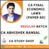 CA FINAL ECONOMIC LAWS (PAPER - 6D) REGULAR BY CA ABHISHEK BANSAL