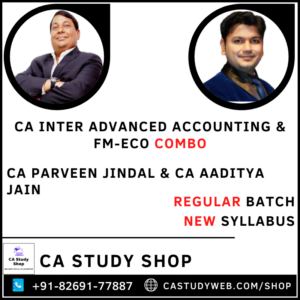 Advanced Accounting FM Eco Combo by CA Parveen Jindal CA Aaditya Jain