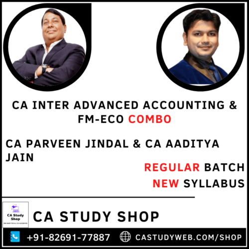 Advanced Accounting FM Eco Combo by CA Parveen Jindal CA Aaditya Jain