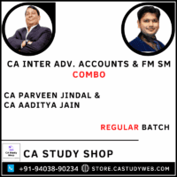 CA Inter Advanced Accounting FM SM Combo by CA Parveen Jindal CA Aaditya Jain