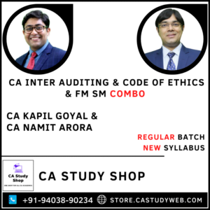 CA Inter Auditing FM SM Combo by CA Kapil Goyal CA Namit Arora