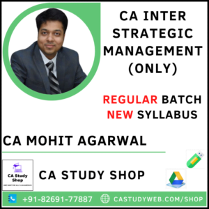 CA INTER STRATEGIC MANAGEMENT (ONLY) BY CA MOHIT AGARWAL