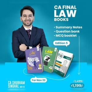 CORPORATE & ECONOMIC LAWS (SUMMARY NOTES + QUESTION BANK + MCQs BOOK) COMBO BY CA SHUBHAM SINGHAL