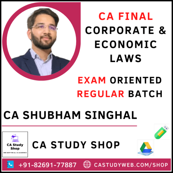 CA Final Law Regular Batch By CA Shubham Singhal