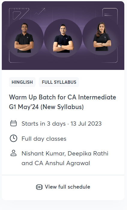 UNACADEMY CA INTER BOTH GROUP ALL SUBJECTS COMBO 1