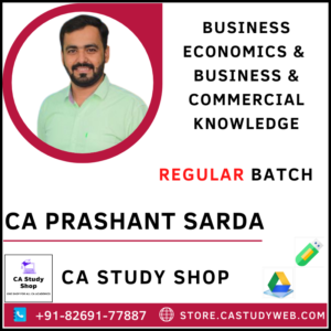Business ECO & Business Commercial Knowledge Regular By CA Prashant Sarda