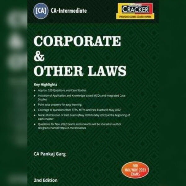 CA Inter Law Cracker Book by CA Pankaj Garg