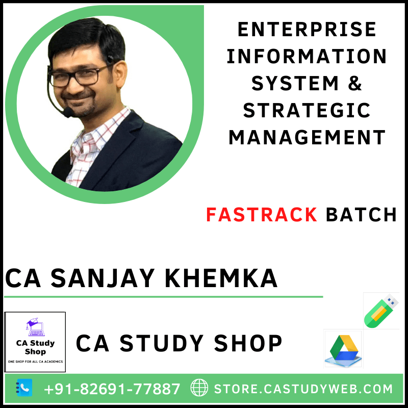 CA INTER EIS & SM FASTRACK BATCH BY CA SANJAY KHEMKA | CA Study Shop