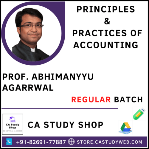 Prof Abhimanyyu Agarrwal CA Foundation Accounts