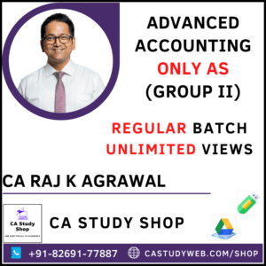 CA Inter Advanced Accounting Only AS (Group II) By CA Raj K Agrawal