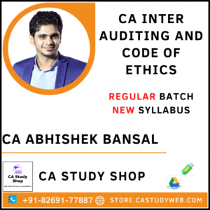 CA Abhishek Bansal Inter New Syllabus Audit Regular