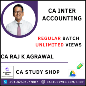 CA Raj K Agarwal Pendrive Class Inter Accounts