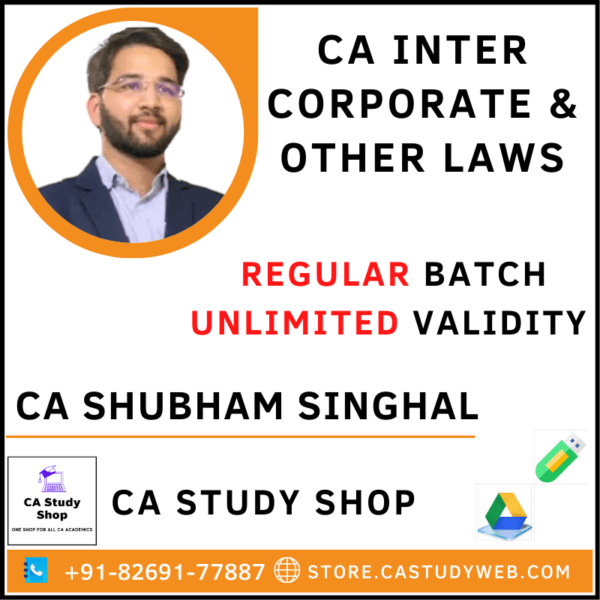 CA Shubham Singhal Pendrive Classes Inter Law