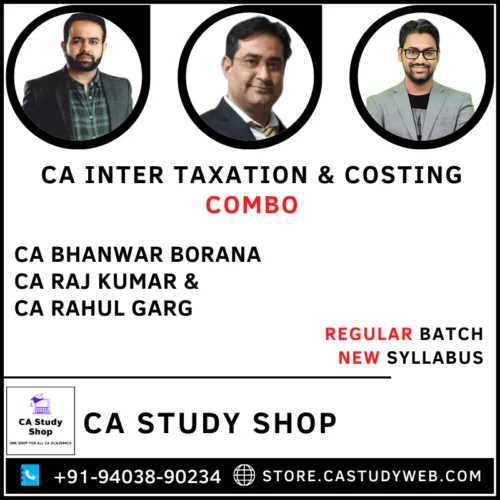 CA Bhanwar Borana CA Raj Kumar CA Rahul Garg Taxation Costing Combo