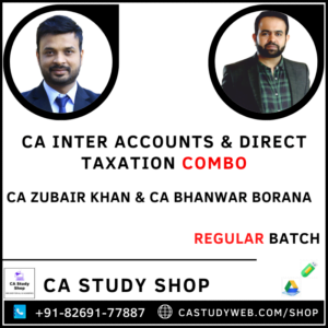 CA Inter Accounts DT Regular Batch Combo by CA Zubair Khan and CA Bhanwar Borana