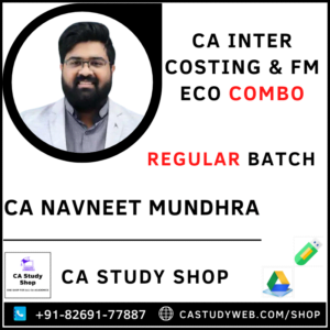 CA INTER COSTING & FM ECO REGULAR COMBO BY CA NAVEEET MUNDHRA