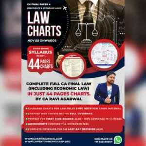 CA Final Law CHART BOOK by CA Ravi Agarwal – Full Coverage in 44 Pages