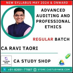 CA Final Audit Regular Lectures By CA Ravi Taori