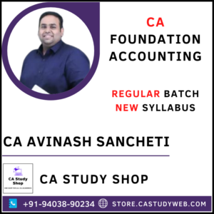 CA Avinash Sancheti Foundation Accounting