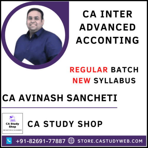 CA Avinash Sancheti CA Inter Advanced Accounts Pendrive Classes