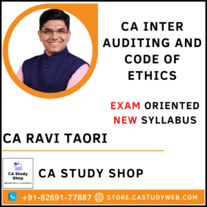 Inter New Syllabus Audit Exam Oriented by CA Ravi Taori