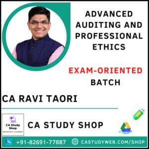 CA Final Audit Exam Oriented Full Course By CA Ravi Taori