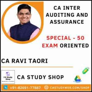 Inter Audit Exam Oriented by CA Ravi Taori