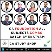 CA Foundation All Subjects Combo by Ekatvam Virtuals