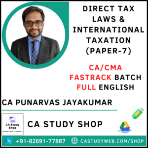 CA Final (Paper 7)/CMA FINAL (Paper 16) - May/June 23 & Nov / Dec 23 Direct Tax Laws and International Taxation