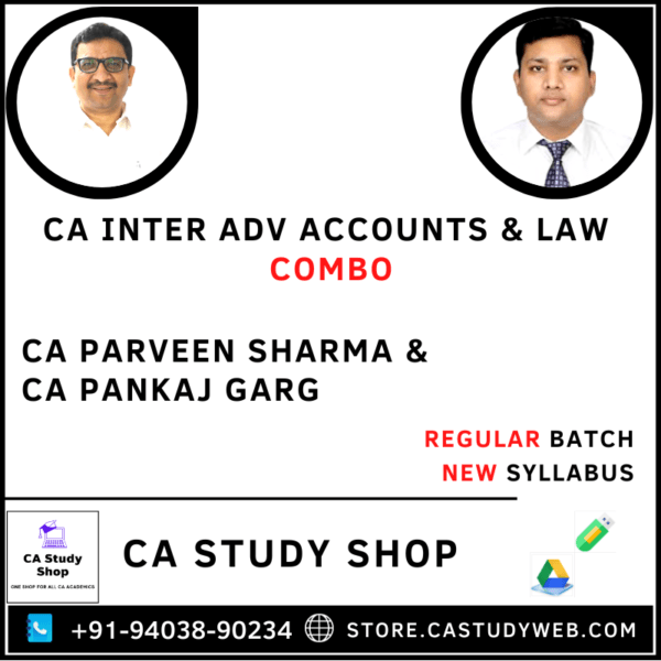 Inter Adv Accounts Law Combo by CA Parveen Sharma CA Pankaj Garg