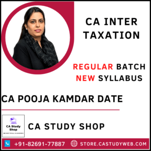 CA Pooja Kamdar Date New Syllabus Taxation
