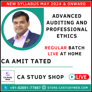 CA Amit Tated CA Final Audit Live Batch