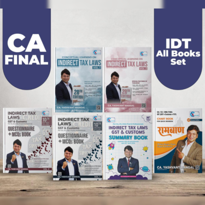 CA Final IDT Set of 6 Books Combo by CA Yashvant Mangal