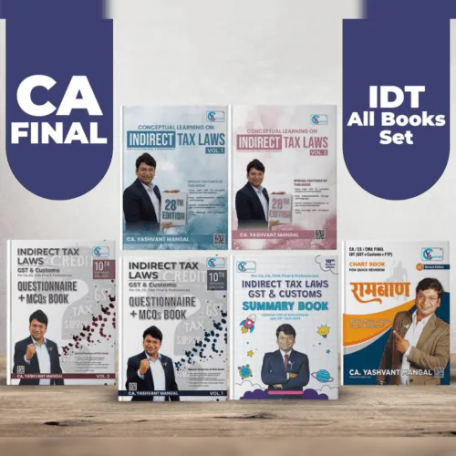 CA Final IDT Set of 6 Books Combo by CA Yashvant Mangal
