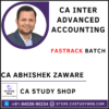 CA Abhishek Zaware Inter Adv Acc Fastrack Batch