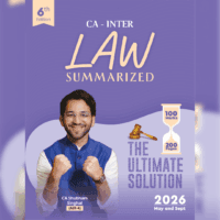 CA Inter Law Summary Book & Question Bank Combo by CA Shubham Singhal