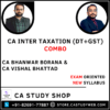 Inter New Syllabus Taxation Exam Oriented Combo by CA Bhanwar Borana CA Vishal Bhattad