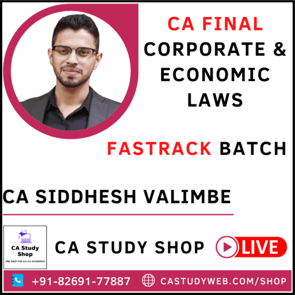 CA FINAL LAW FASTRACK (LIVE AT HOME) BY CA SIDDHESH VALIMBE